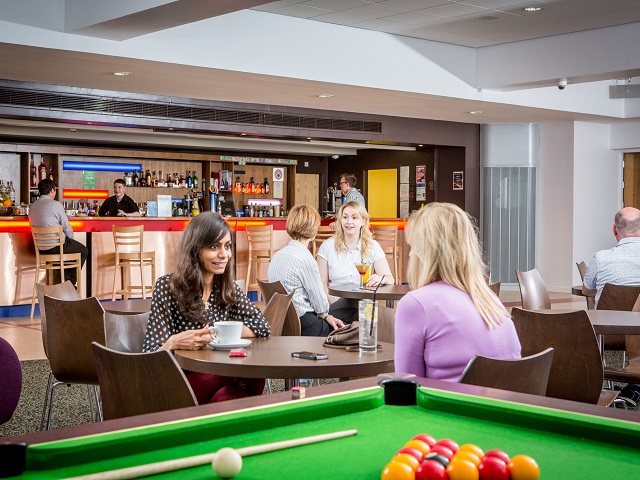 bar with pool table